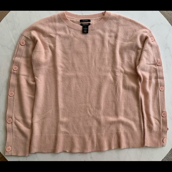 Halogen Wool & Cashmere Button Sleeve Sweater - Picture 5 of 7